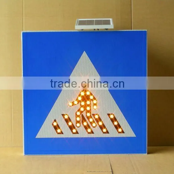 RSG Reflective Solar Traffic Sign / Aluminum Board Led Reflective Sign photo-2