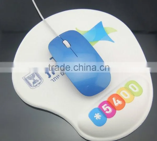 Mouse Pad With Wrist Rest Silicone Silica Gel Round GEL photo-3