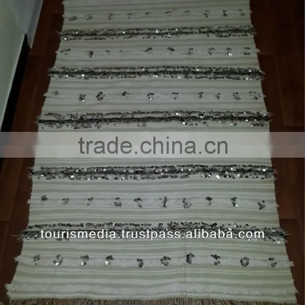 Vintage Moroccan Wedding Blanket 190cm x 122cm