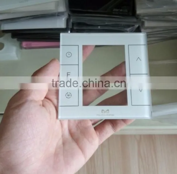 Touch Panel Lamp Lighting Remote Control Switch Wall Glass Black White Panel Switch Wall Glass photo-2