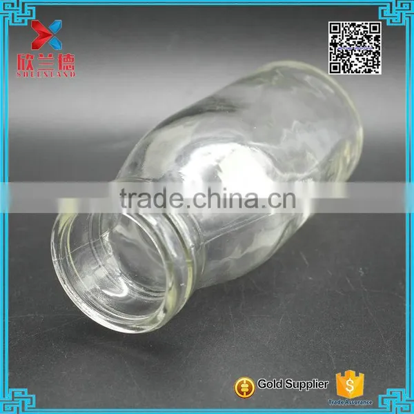 Recycled Glass Milk Bottles With Caps For Drinks 250ml photo-3