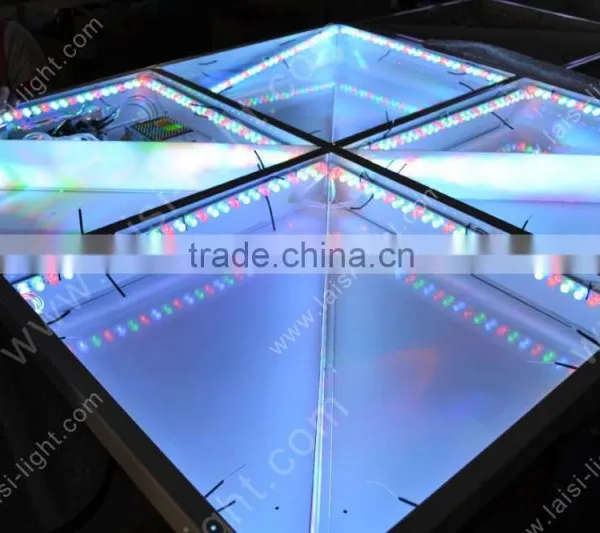 Stage Floor Lighting 720pcs 10mm RGB Led Manufacture Dance Floor Square Light Floor photo-3