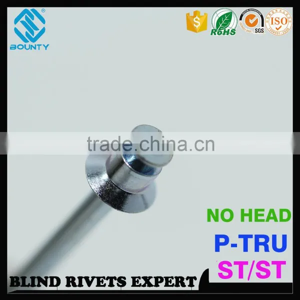 HIGH QUALITY DOUBLE CSK COUNTERSUNK STEEL POP PULL THRU BLIND RIVETS FOR ELECTRONIC COMPONENTS photo-2