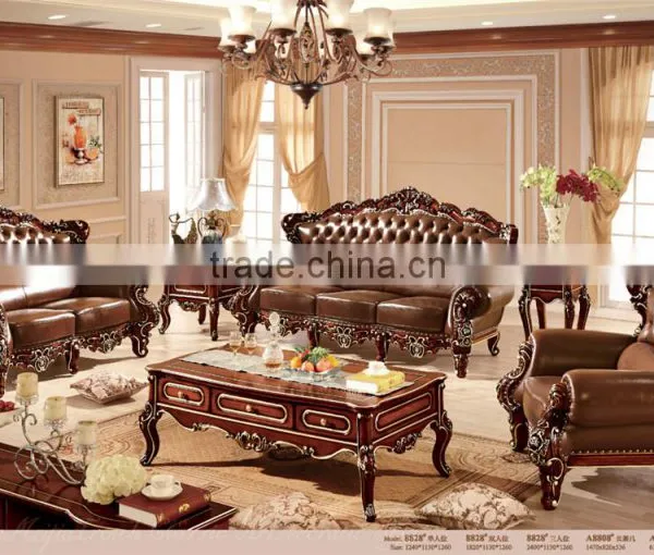Cheer Sofa Design Buying From China Leather Sofa. Antique Hand Carved Wood Furniture photo-4
