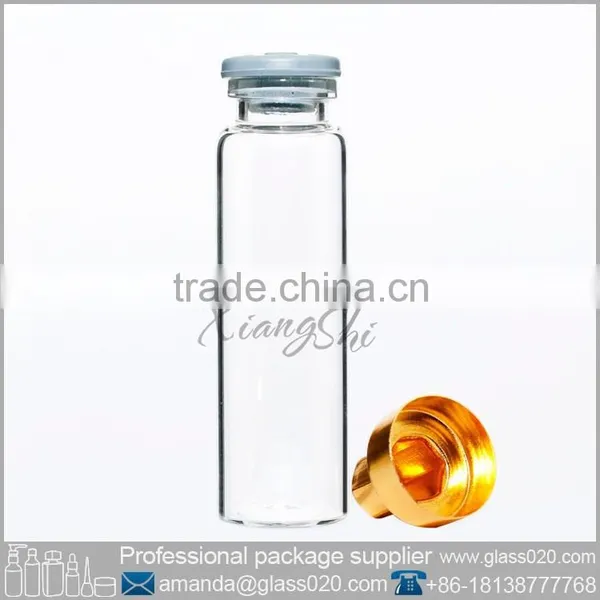 5ml 10ml 20ml 30ml Clear Glass Vial With Gold Cap photo-2