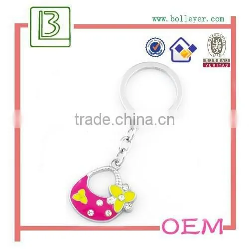 Fashion Blue and Pink Enamel Shoe Keychain for Women Gift photo-4