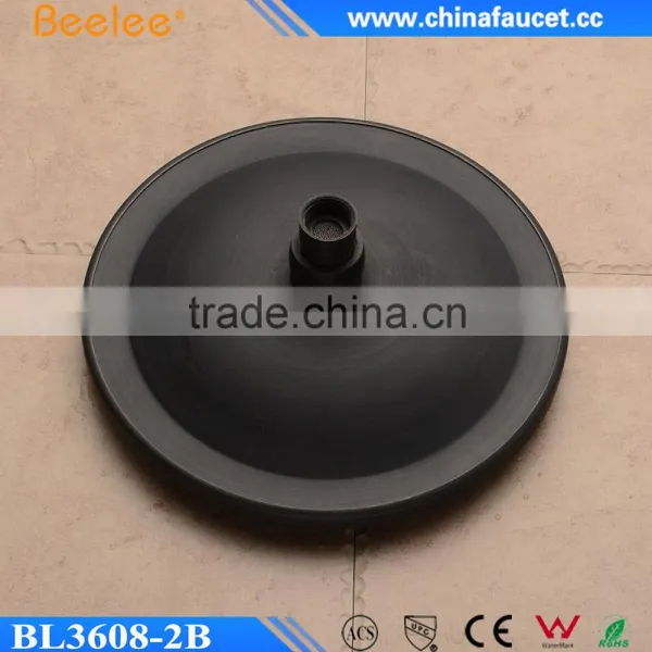 Beelee 8 Inch Round Black ORB Top Shower Water Saving Rain Overhead Shower photo-4
