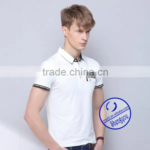 Custom Wholesale China100 Cotton Plain Mens Polo Shirts photo-3