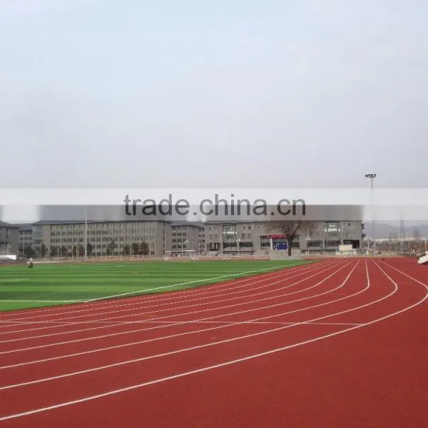 IAAF Certification Sandwich System Spray Coat System PU Running Track Modified TPU Plastic Track photo-4