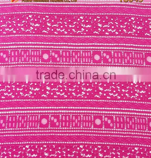 Wholesale Good Quality Polyester Strand Lace Fabric T8045 photo-2