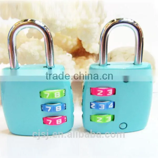 4 Colors 3 Digits Metal Combination Locks photo-2