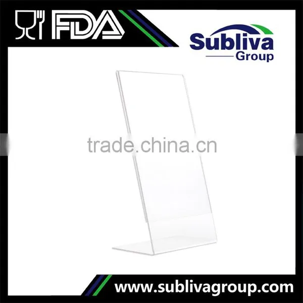 Wholesale Slanted A5 Size Acrylic Flip Menu Holder