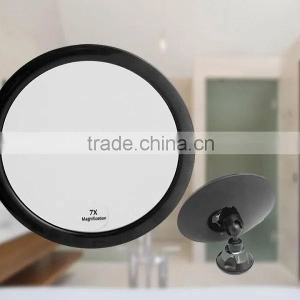 Swivel Bathroom 10x Magnification Mirror Wall Mounted Suction Cup Shower Mirror photo-3