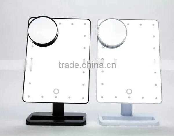New Moldel Plastic Stand Desk Touch Screen 10X Mangying Smarthome With Samrt 16 Led Mirror Concave Mirror
