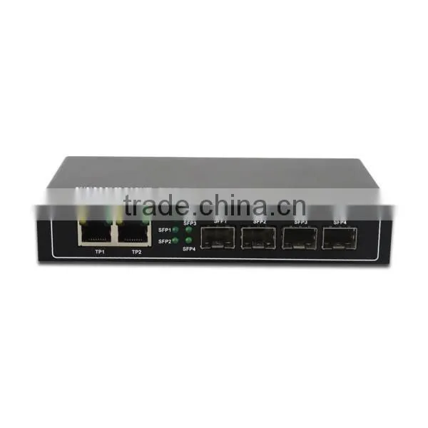 Gigabit Ethernet Optical Fiber Switch 1000Mbps 2 Rj45 Ports & 4 Sfp Sockets photo-2
