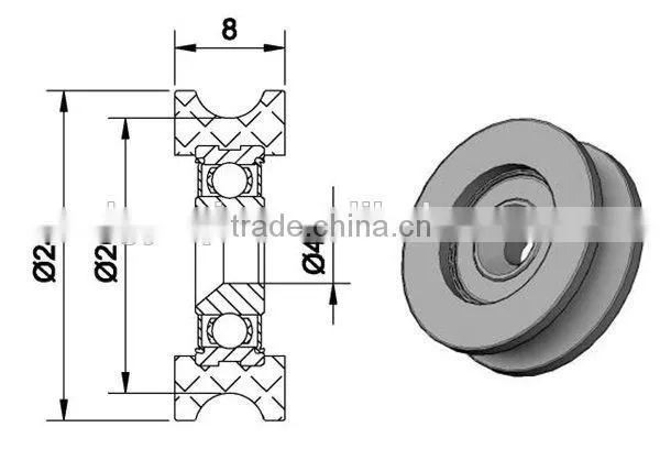 Stainless Steel Ball Bearing S625ZZ Ball Bearing Slide photo-2