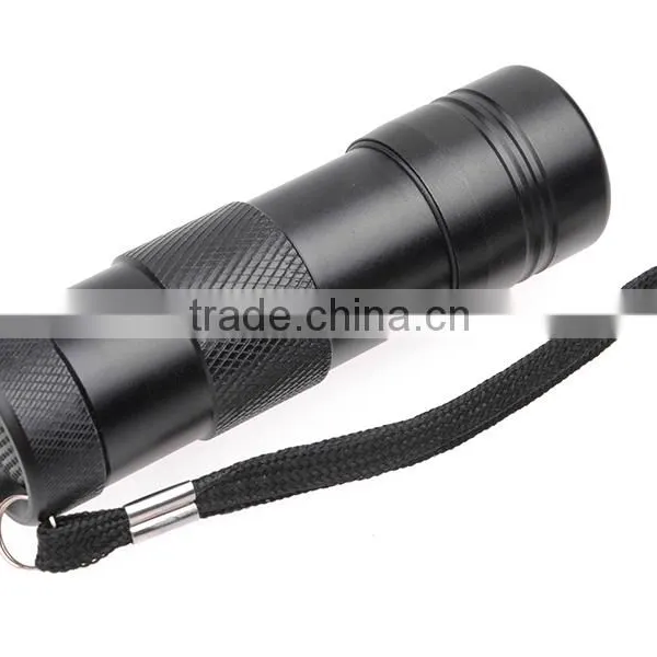 Purple Light 12 LED 395nm UV LED Flashlight for Money Detect Wholesale photo-2