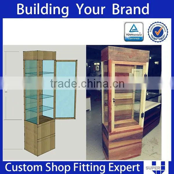 Wooden Led Gondola Optical Shop Counter Design photo-4