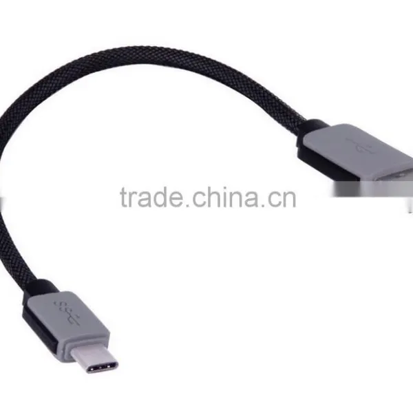 USB 3.0 Female Cable to USB 3.1 Type C Male Short Data Cable Connector Black 0.15m/1m/1.5m Available photo-2