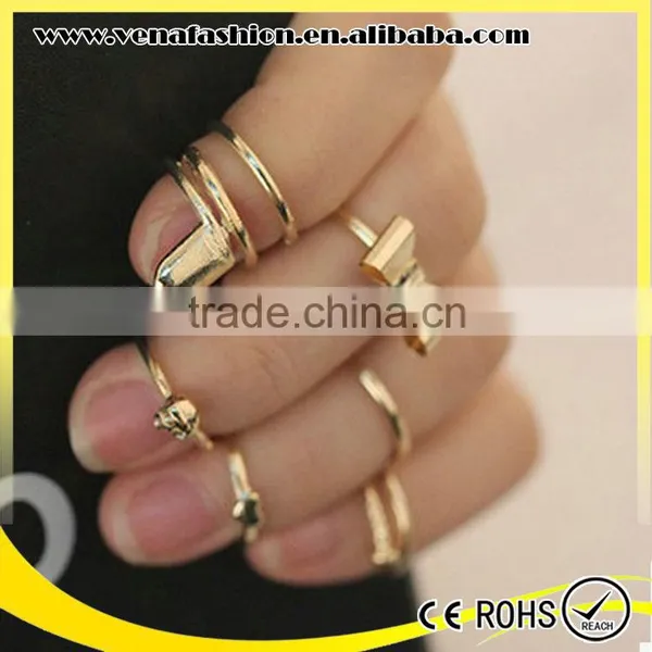 Wonder 7pcs Set Gold Filled Settings Models Ring for Women Quality Choice photo-2
