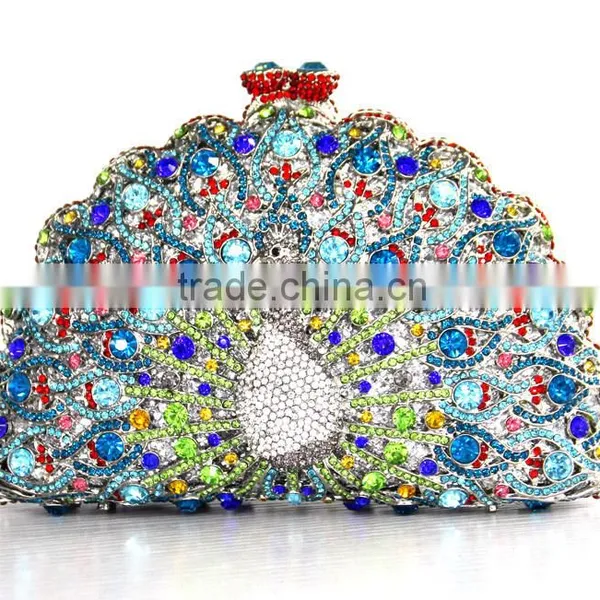 Fashion Lady Rhinestone Crystal Clutch Bag/magazine Clutch Bag/acrylic Purse Display photo-2