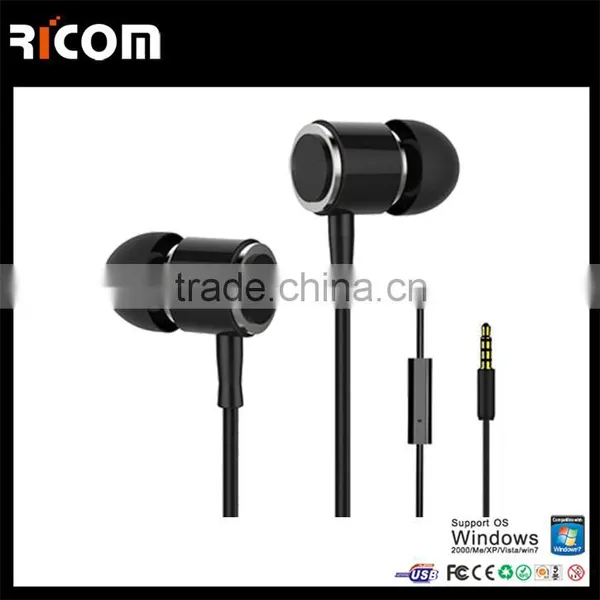 Metal 3.5mm Flat Cable Earphones,Metal Stereo Flat Cable Earphone,Metal Flat Cord Earphone-EO3007B--Shenzhen Ricom photo-6