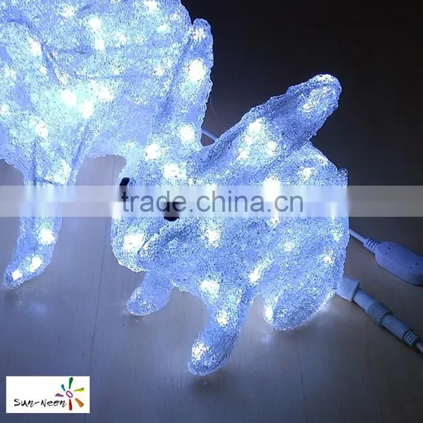 High Quality With RoSH CE Rabbit Shaped Decoration Led Motif Light Rabbit Statues Garden Decoration Home Decor Led Light Supplier's Choice photo-4