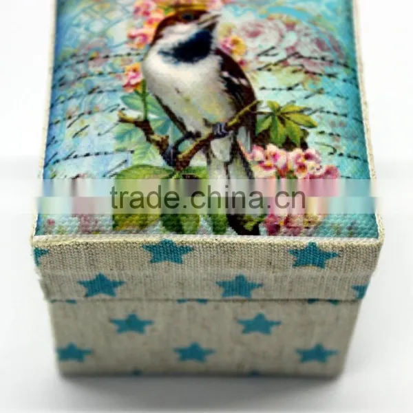 Custom Image Top Printed Cotton Fabric Gift Box - Set of 3 photo-5