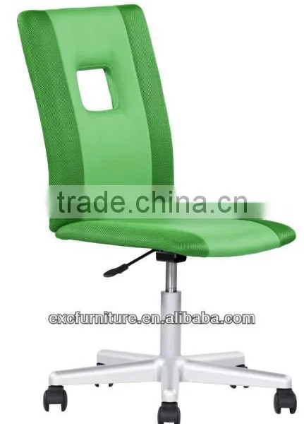 Colorful pu Match Pvc Without Armrest Small Office Chair