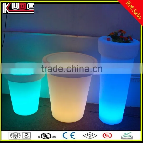 Garden Pot PE Plastic Led Flowerpot for Even Project photo-6