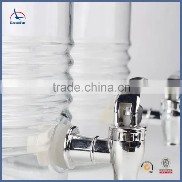 3.5L Glass Beverage Jar Sealing Glass Water Dispenser With Water Faucet photo-4