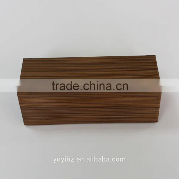 Wood Twill Folding Glasses Box Square Sunglasses Case photo-2