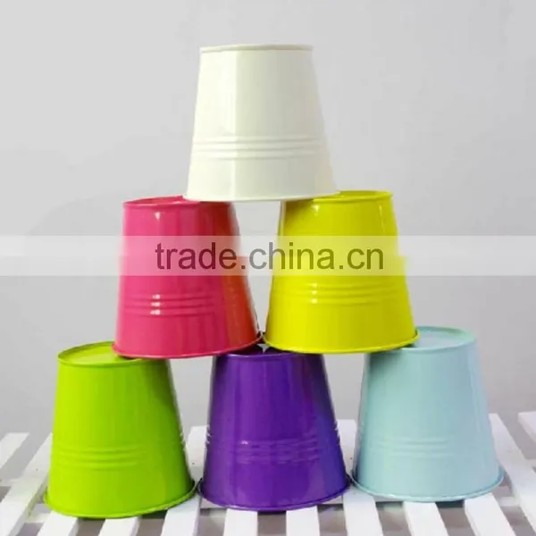 Colorful Home Decoration Flower Pot Metal Garden Planter photo-4