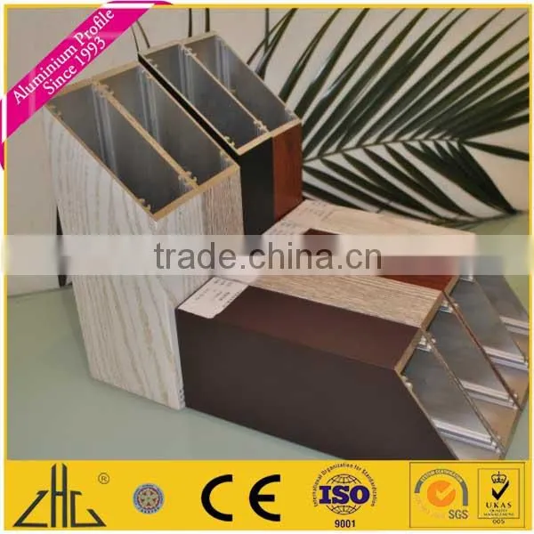 6061 Anodized and Wood Grain Aluminum Profile photo-2