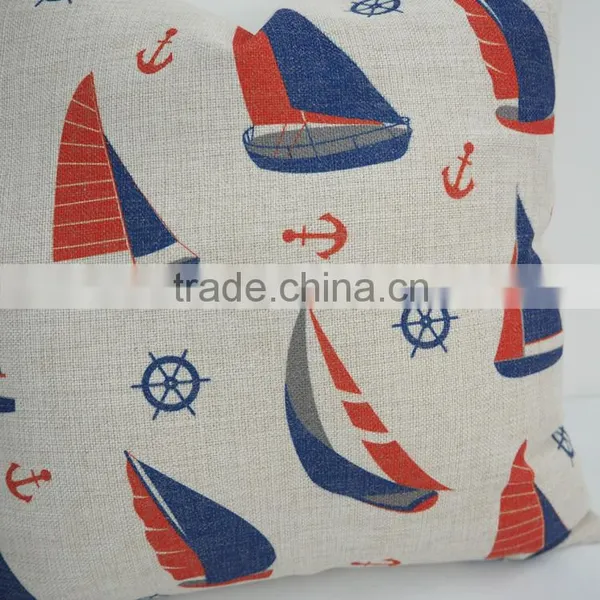 Throw Decorative Sofa Bed Car Chair Cushion Custom Anchor Digital Sublimation Printed Pillow Case/cover photo-4