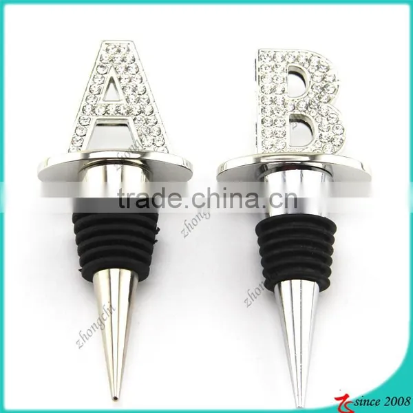 Crystal Letter Wine Stopper Decoration For Wine (WS) photo-3