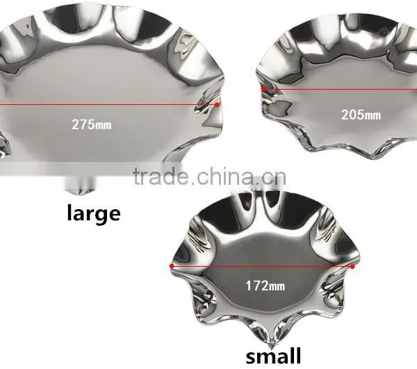 3 Tier Fruits Cakes Desserts Plate Stand Stainless Steel Plates photo-5