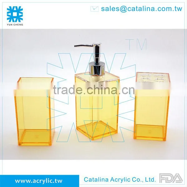 Tooth Brush, Set or Separate of Tumbler Lotion Dispenser Soap Dish Acrylic Bathroom Accessory photo-4