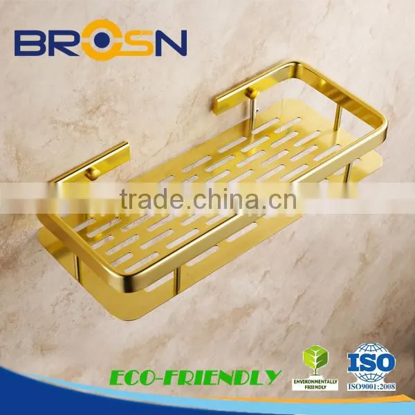 High Quality Wall Mounted Bathroom Commodity /Soap Shelf/Golden #1905j