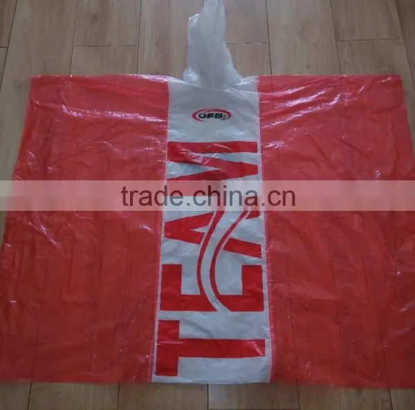 YunShang Promotioal Colorful Disposable pe Rain Poncho