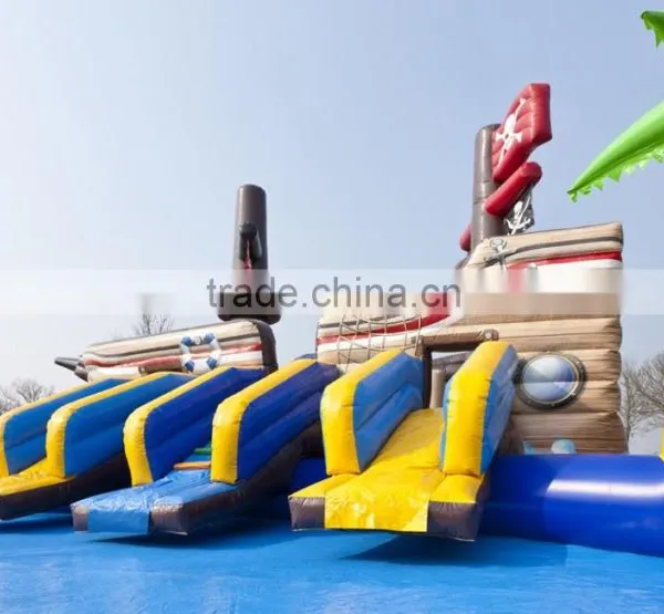 Customized Inflatable Ground Water Park High Sale Huge Inflatable Pool With Slides photo-2