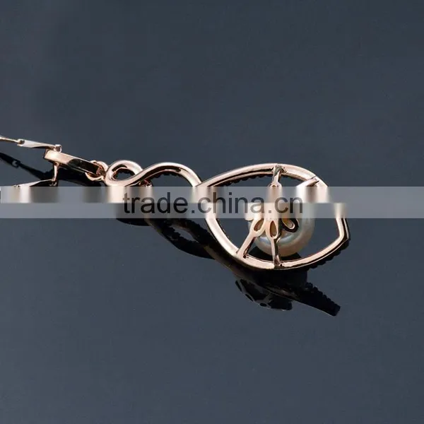 Factory Supply 925 Sterling Silver Pearl Wedding Jewelry, Pearl Bridal Jewelry Pearl Pendants photo-2