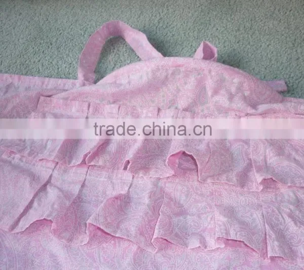 One Size Fits All 100% Cotton Pink Printing Baby More Nursing Cover for Breastfeeding photo-3