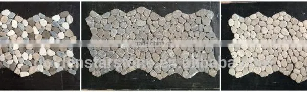 Factory Nature Stone Pebble Stone Mosaic Tile photo-6