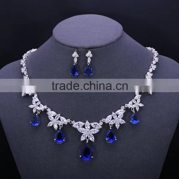 Simple Design White Gold Brass Dress up Jewelry Set,jewelry Set for Her photo-5