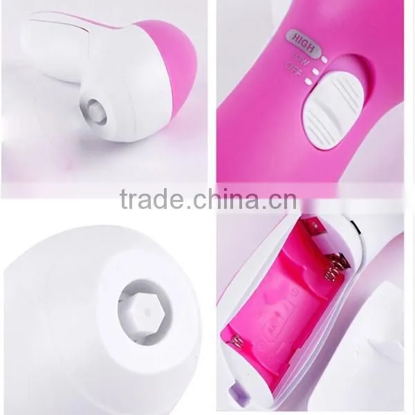 2016 New Product 5 in 1 Multifunction Electric Face Facial Cleansing Brush Spa Skin Care Massager Beauty Care Brush photo-6