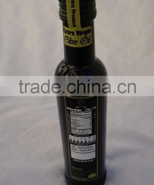 Premium Quality Extra Virgin Olive Oil. Extra Virgin Olive Oil. Pure Natural Extra Virgin Olive Oil. Dorica Glass 250 ml Bottle photo-3