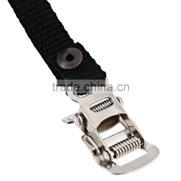 1 Pair Cycling Bike Bicycle Anti-slip Nylon Pedal Toe Clip Strap Belt Fixed Gear Bearings Bicycle Pedals Accessories photo-5