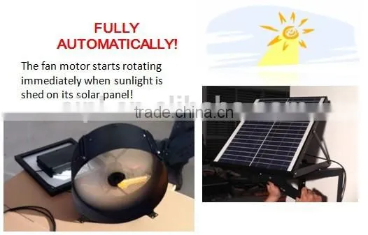 Vent Goods Solar-Power 1280 CFM Attic Ventilator Fan Roof Mount Vent- Thermostat Humidistat photo-2