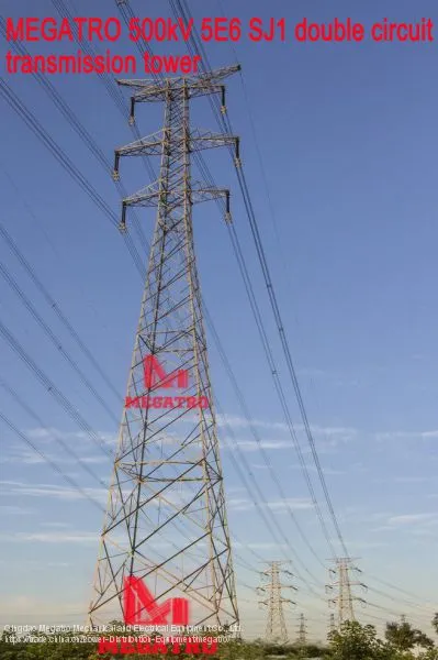 MEGATRO 500kV 5E6 SJ1 Double Circuit Transmission Tower photo-2